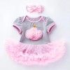 Baby Dress Ice Cream - Grey/Pink