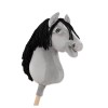 Άλογο Ιππασίας με Στικ - Hobby Horse Premium -  Gray IV - Μέγεθος A3