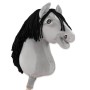 Άλογο Ιππασίας με Στικ - Hobby Horse Premium -  Gray IV - Μέγεθος A3