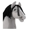 Άλογο Ιππασίας με Στικ - Hobby Horse Premium -  Gray IV - Μέγεθος A3
