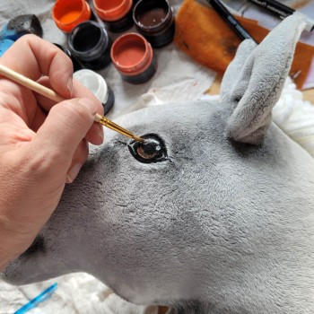 Άλογο Ιππασίας με Στικ - Hobby Horse Premium -  Gray III - Μέγεθος A3