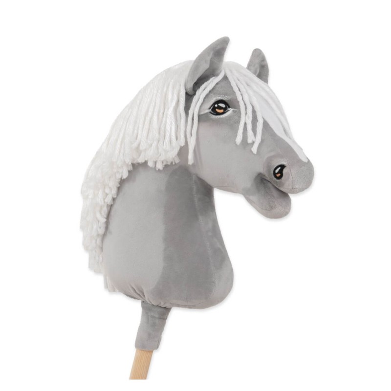 Άλογο Ιππασίας με Στικ - Hobby Horse Premium -  Gray III - Μέγεθος A3