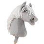 Άλογο Ιππασίας με Στικ - Hobby Horse Premium -  Gray III - Μέγεθος A3
