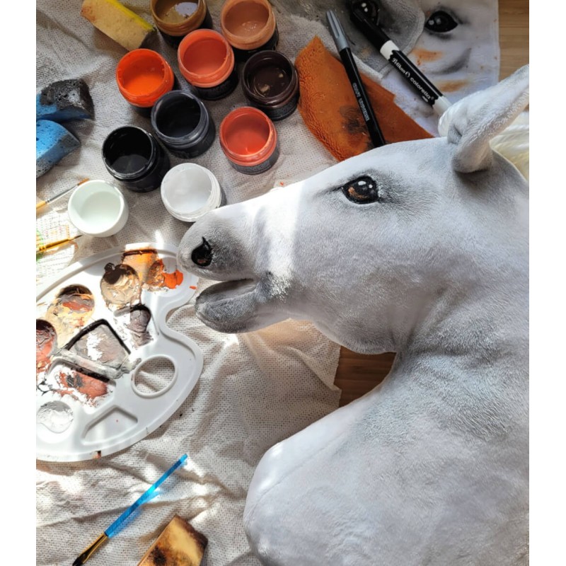 Άλογο Ιππασίας με Στικ - Hobby Horse Premium -  Leopard - Μέγεθος A3