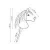 Άλογο Ιππασίας με Στικ - Hobby Horse Premium - Grulo - Μέγεθος A4