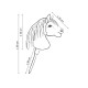 Άλογο Ιππασίας με Στικ - Hobby Horse Premium - Grulo - Μέγεθος A4
