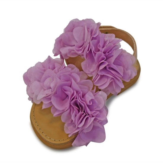 Παιδικό Δερμάτινο Σανδάλι - Lilac/Natural Παιδικό Δερμάτινο Σανδάλι - Lilac/Natural