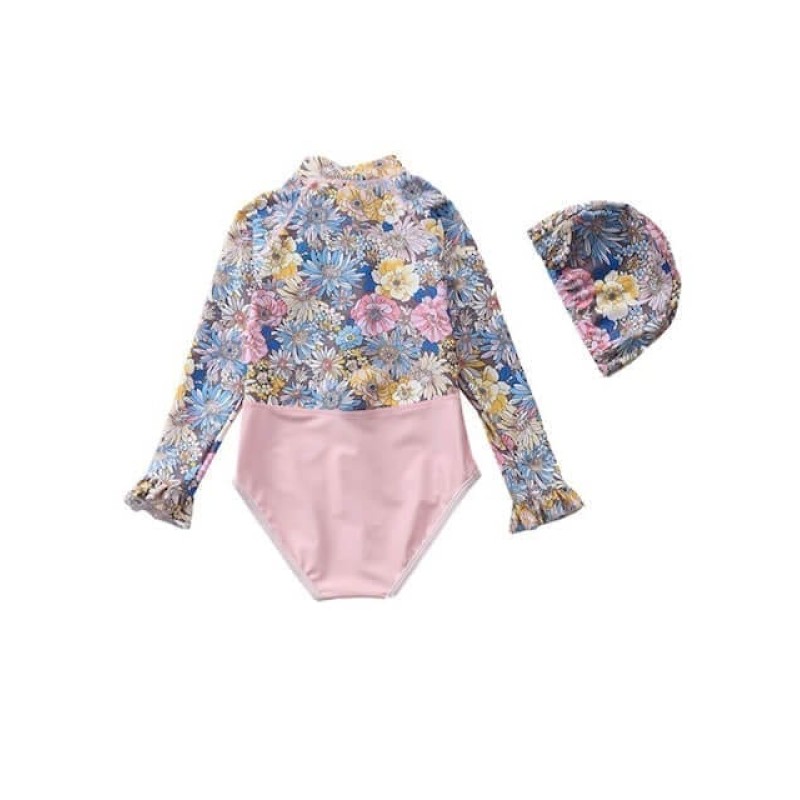 Kid Girl Swimsuit One Piece - Floral