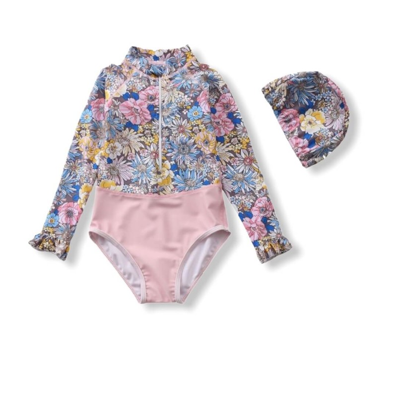 Kid Girl Swimsuit One Piece - Floral