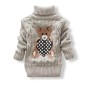 Knitted Bear Sweater - Grey