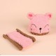 Knitted Hat & Scarf Set - Pink