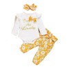 Baby Girl Casual Floral set - Yellow