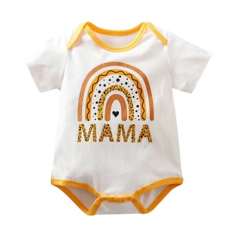 Baby Jumpsuit Rainbow Mama - White/Yellow
