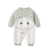 Baby Jumpsuit 3D Happy Elephant - Mint