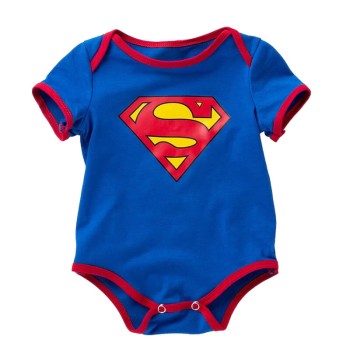 Baby Boy Superman Romper - Blue
