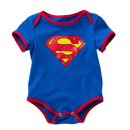 Baby Boy Superman Romper - Blue Baby Boy Superman Romper - Blue