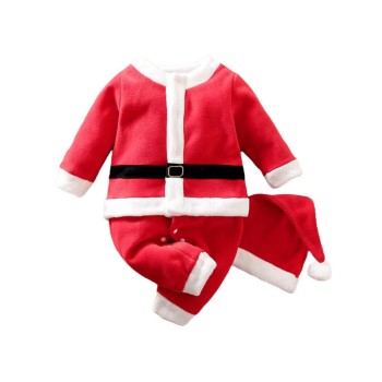 Santa Claus Baby Jumpsuit - Red