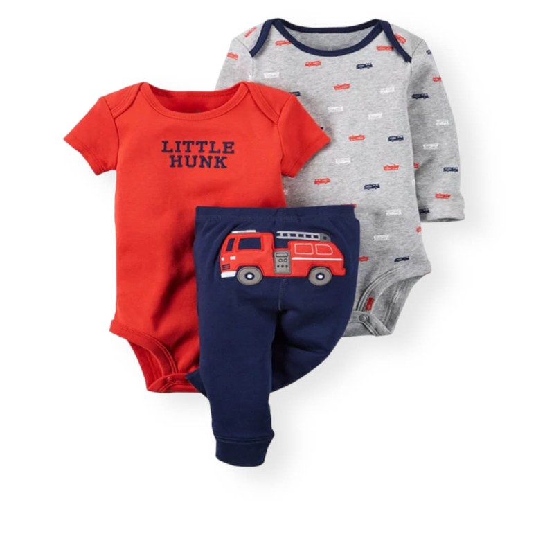 Βρεφικό Σετ για Αγόρι 3 τεμαχίων - Red