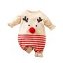 Baby Christmas Jumpsuit  Rudolf - Beige