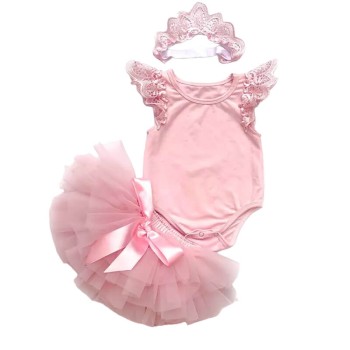 Baby Girl Princess Tutu Set - Pink