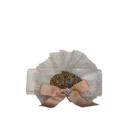 Baby Headband Princess - White