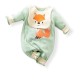 Baby Jumpsuit Little Fox - Light Green Baby Jumpsuit Little Fox - Light Green