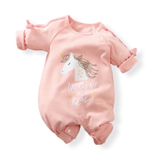 Baby Jumpsuit Unicorn - Pink