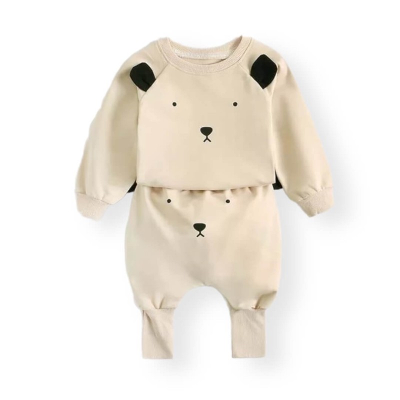 Baby Casual Bear Set - Beige