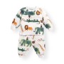 Βρεφικό Σετ Φόρμας - Παντελόνι και Μπλούζα - white