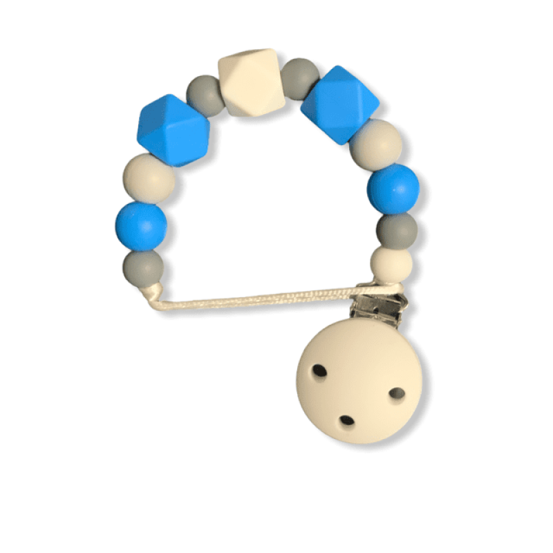 Silicon Clip πιπίλας Blue/Grey