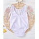 Summer Toddler Girl Swimsuit One Piece Angel Wings - White Summer Toddler Girl Swimsuit One Piece Angel Wings - White