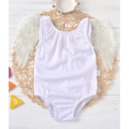 Summer Toddler Girl Swimsuit One Piece Angel Wings - White Summer Toddler Girl Swimsuit One Piece Angel Wings - White