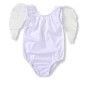 Summer Toddler Girl Swimsuit One Piece Angel Wings - White
