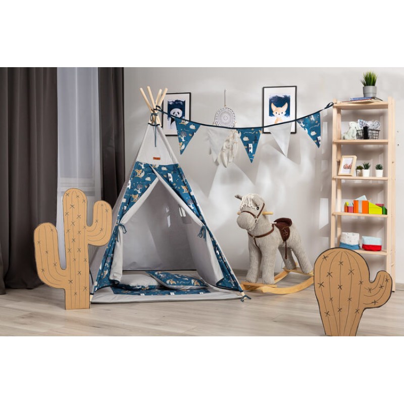 TeePee Tent - Meadow - Navy