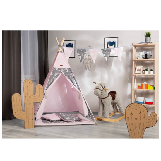 TeePee Tent - Meadow - Pink TeePee Tent - Meadow - Pink