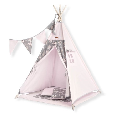 TeePee Tent - Meadow - Pink TeePee Tent - Meadow - Pink