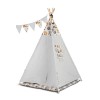 TeePee Tent - Raccoons -  Grey