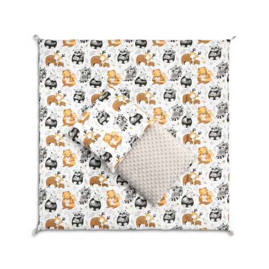 TeePee Tent - Raccoons - Grey TeePee Tent - Raccoons - Grey