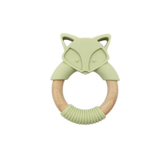 Teether ring Fox Green