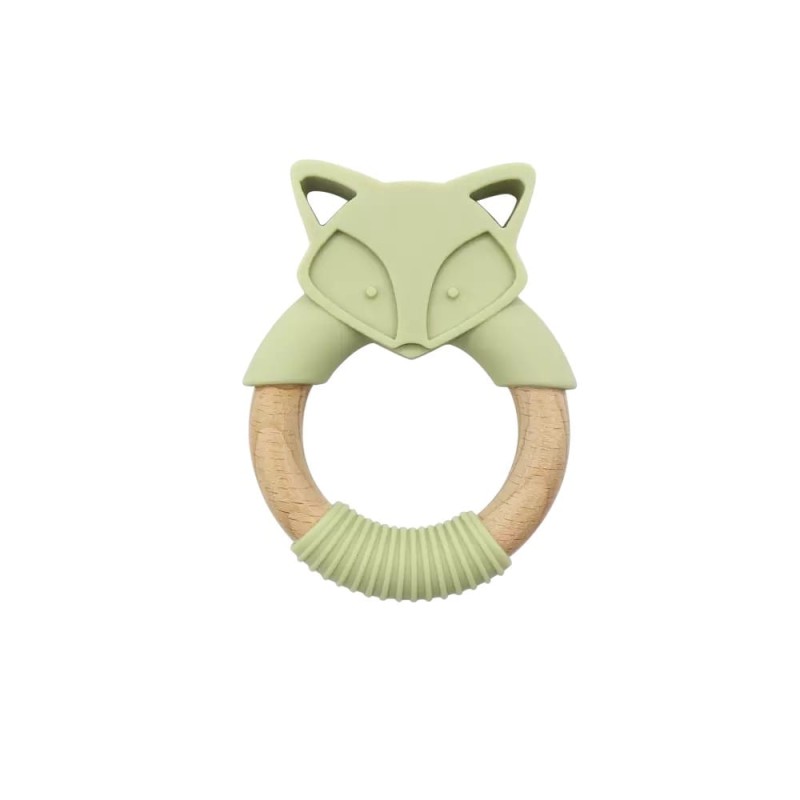 Teether ring Fox Green