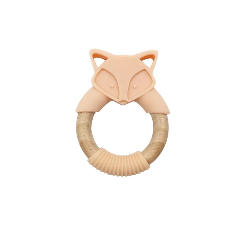Teether ring Fox Peach