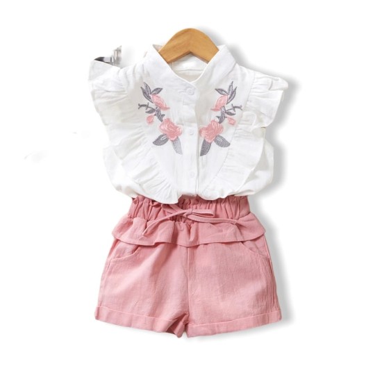 Toddler/Baby Girl Sleeveless Set - Pink Toddler/Baby Girl Sleeveless Set - Pink