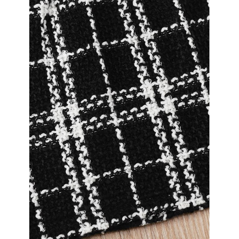 Tweed Baby Set - Black/White