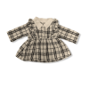 Tweed Knit Baby Dress - Black/White