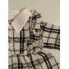 Tweed Knit Baby Dress - Black/White