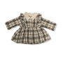 Tweed Knit Baby Dress - Black/White