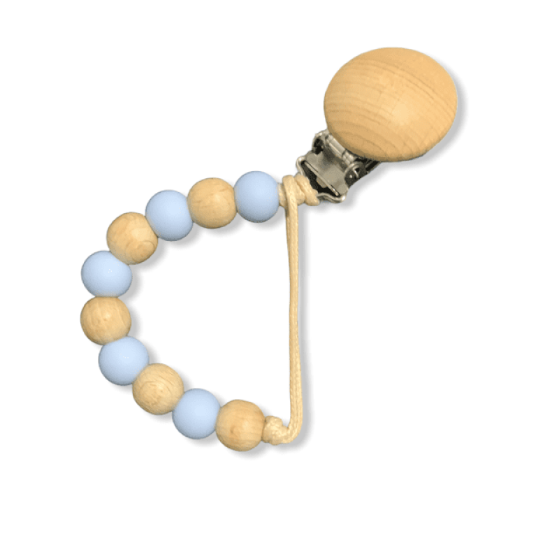 Wooden Clip πιπίλας Wooden Blue