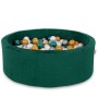 Μπαλοπισίνα minky H-30 cm με 200 Μπάλες - bottle green