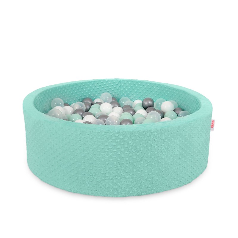 Μπαλοπισίνα minky H-30 cm με 200 Μπάλες - mint