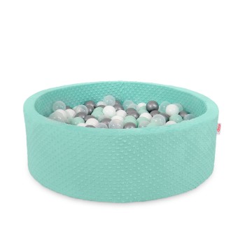 Μπαλοπισίνα minky H-30 cm με 400 Μπάλες - mint